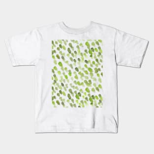 Imperfect brush strokes - green Kids T-Shirt